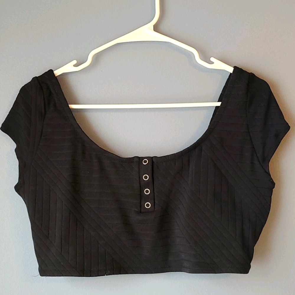 Aerie black swim top
